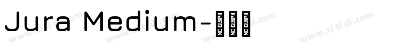Jura Medium字体转换